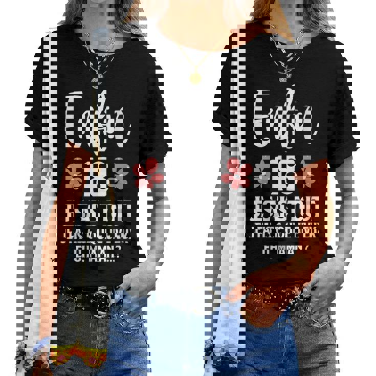 Cadeau 18 Ans Fille Maman Humour Fête D'anniversaire T-shirt femme