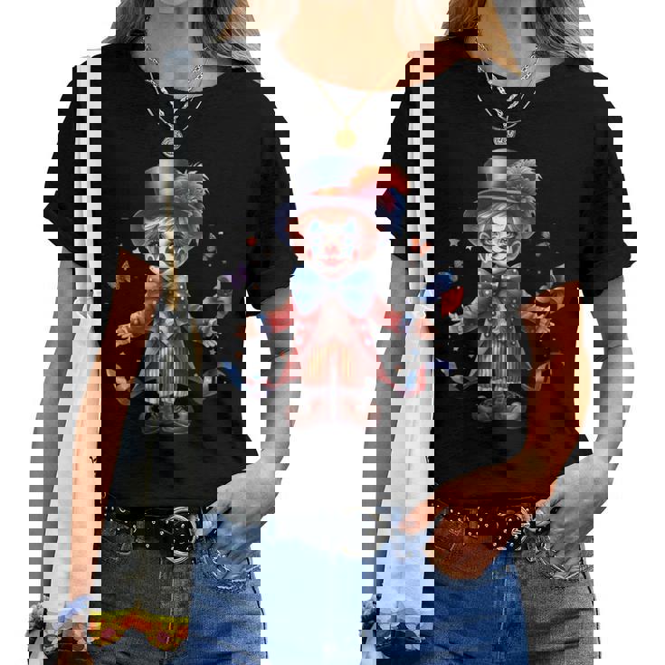 Charmant Personnage De Cirque Clown Joyeux T-shirt femme