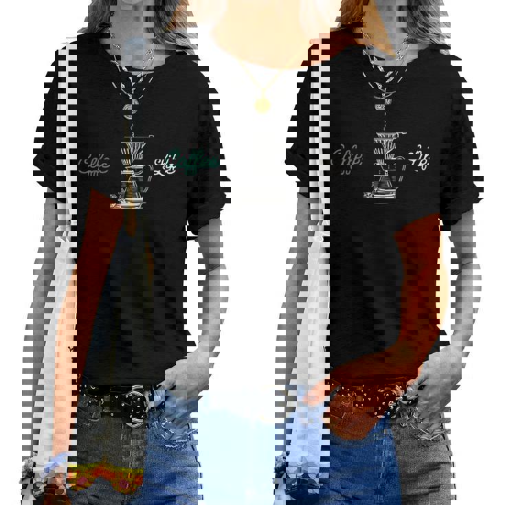 Coffee Life Coffee Lovers レディースTシャツ