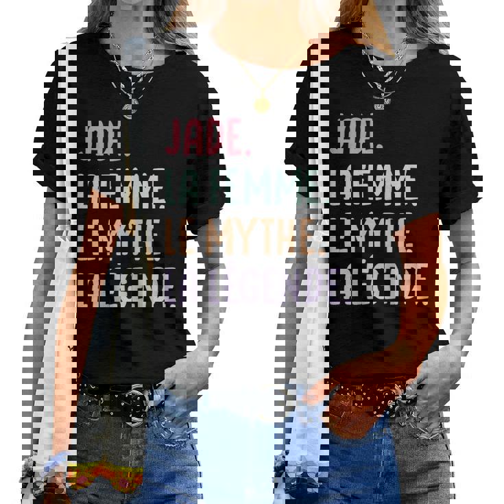 Copine Humour Cadeau Personnalisé Prénom Jade T-shirt femme