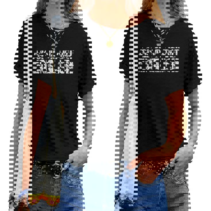 English Teacher In English Teaching Chool Quote レディースTシャツ