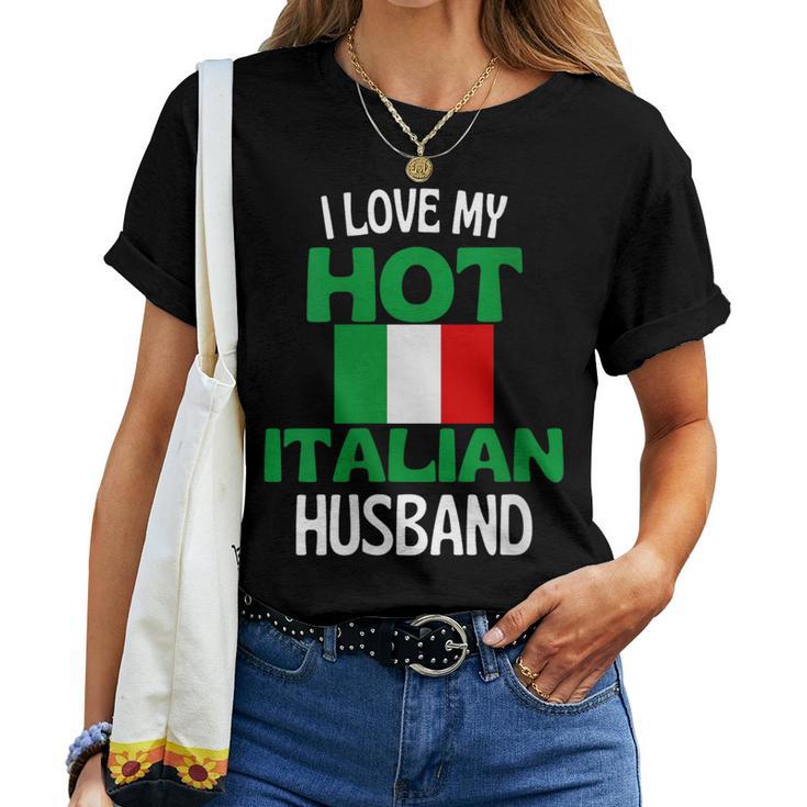 J Aime Mon Mari Italien Chaud Drôle De Relation Avec L Italie T-shirt femme
