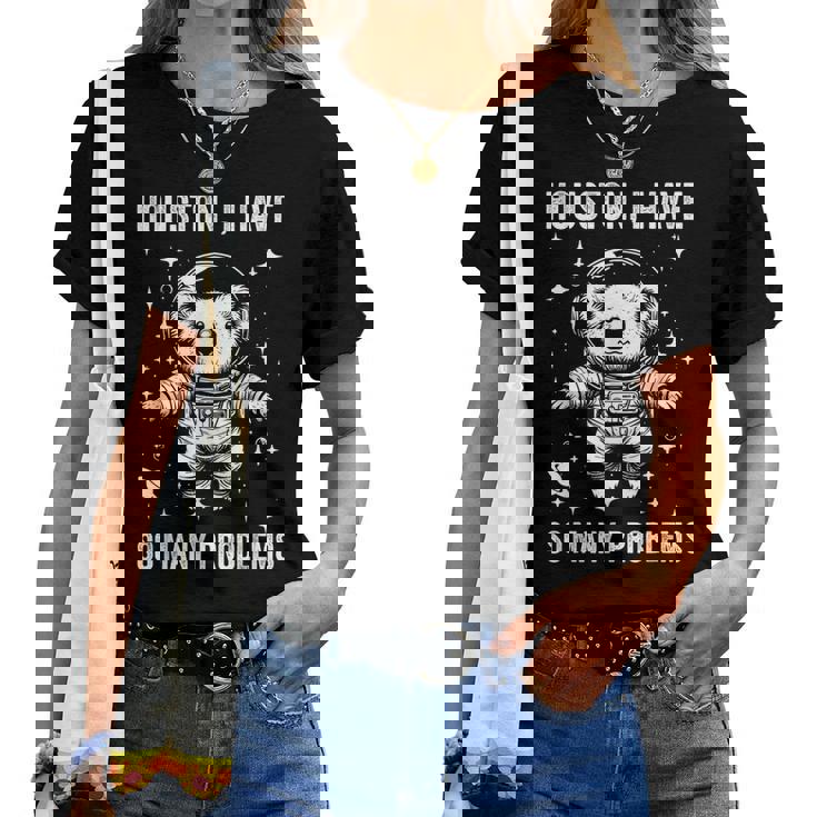 Koala Dad Mompace ヒューストン問題コアラ レディースTシャツ