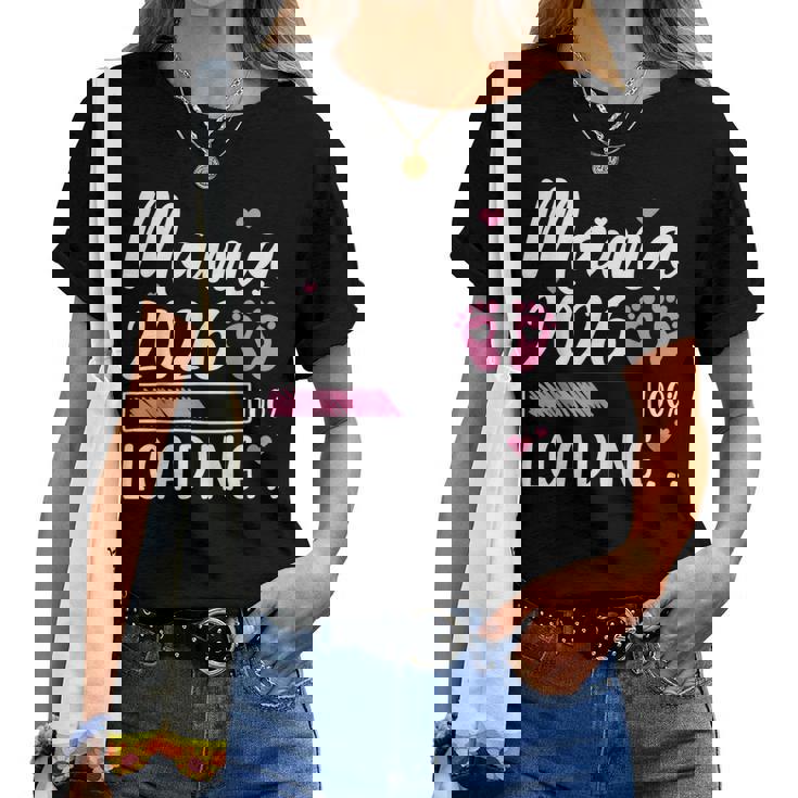 Mamma 2026 Loading Mamma In Attesa Annuncio Di Gravidanza Maglietta da donna