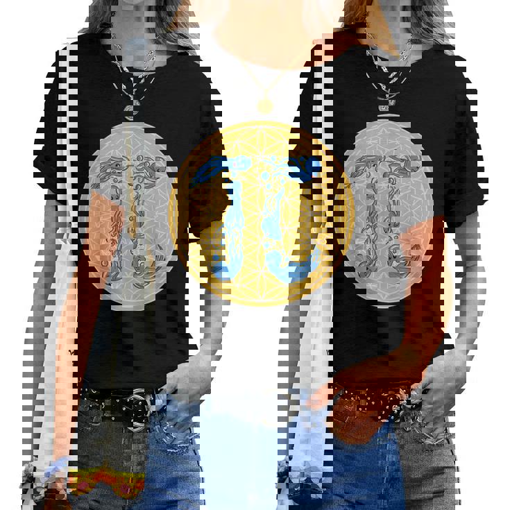 Math Teacher Pi Geometry Fleur Deie Pieuvre T-shirt femme