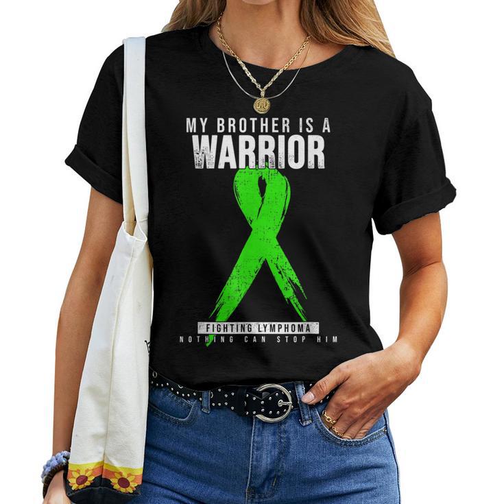 Mi Hermano Conciencia Del Linfoma Camiseta de mujer
