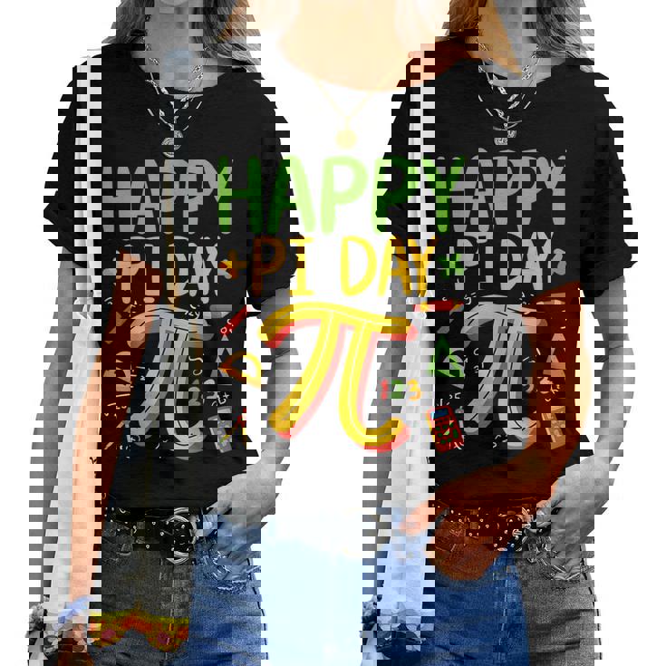 Pi Day Math Teacher March 14Th Happy Pi Day 314 Pi レディースTシャツ