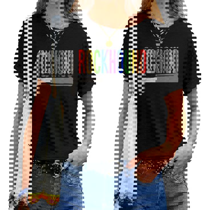 Rainbow Rockhound ロックピック 地質学ハンマー ロックハウンディング レディースTシャツ