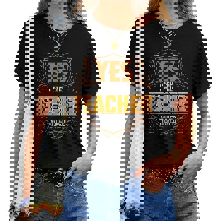 Retro Profession I'm The Teacher レディースTシャツ