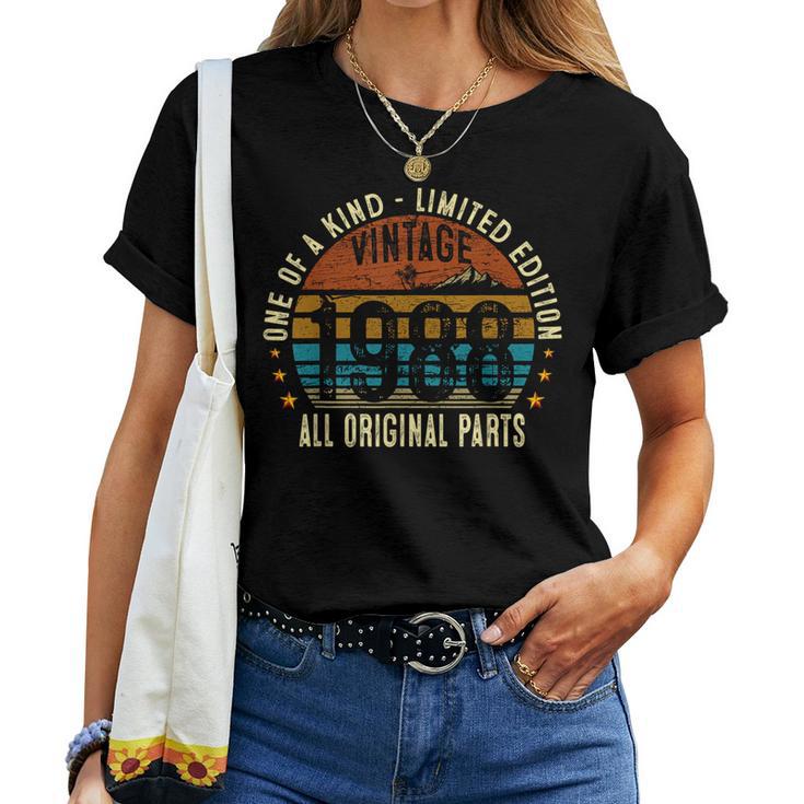 Vintage 1988 37 Years Old 37Th Birthday Women T-shirt