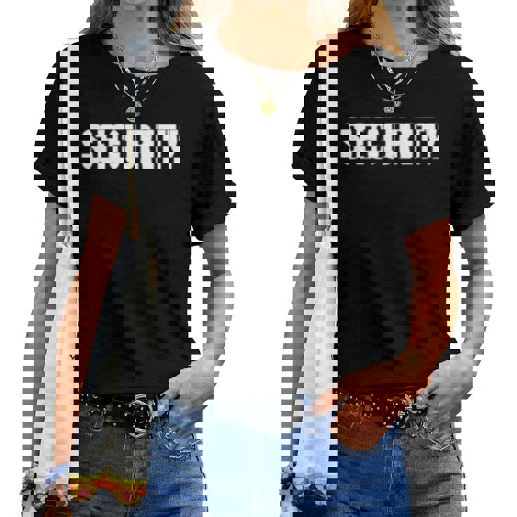 イベントのセキュリティ安全ガードの服装男性女性ecurity 長袖tシャツ レディースTシャツ