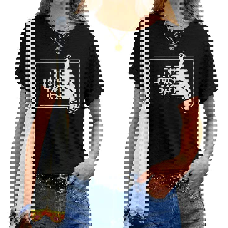 ザ・ホース・フェイス The Horse Face 午年 馬【十二支 干支】2026年 ブランド パロディ レディースTシャツ