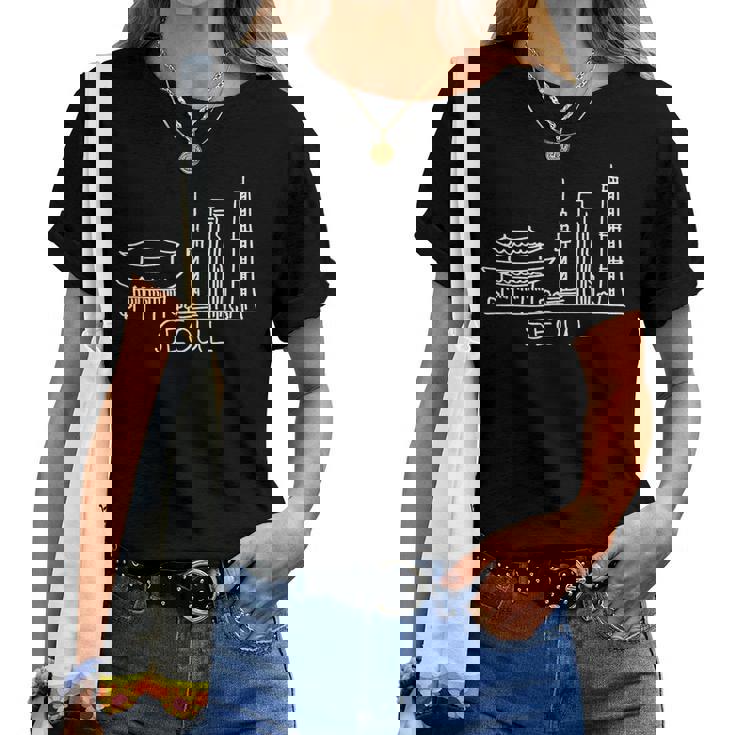 ソウルシティ韓国お土産ギフト 男性 女性 レディースTシャツ