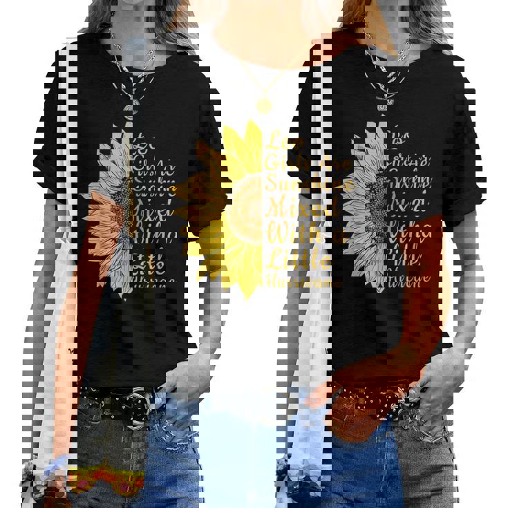 獅子座 ひまわり 花 恋人 7月8月誕生日 レディースTシャツ