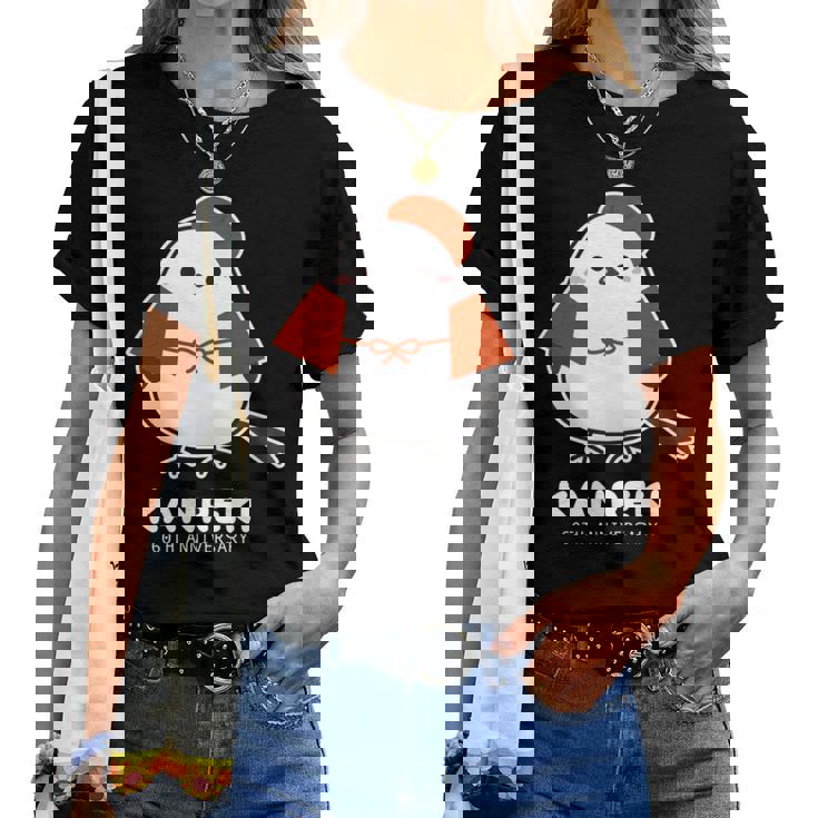 還暦祝い シマエナガ 鳥 北海道 男性 父 女性 母 ちゃんちゃんこ 還暦お祝い 60歳 かわいい 長袖tシャツ レディースTシャツ