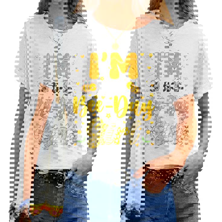 Im The Bee Day Girl Flower Birthday Group Family Matching Women T-shirt