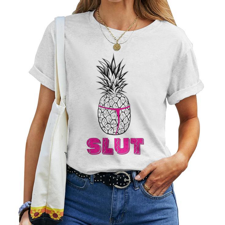 Chemise Humoristique Avec Inscription Ananaslut T-shirt femme
