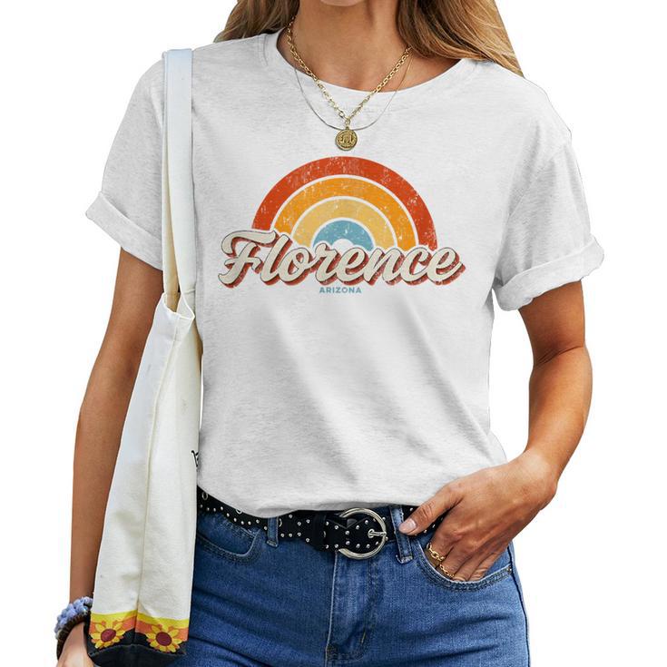 Florence Arizona Azintage Rainbow Rétro Années 70 T-shirt femme