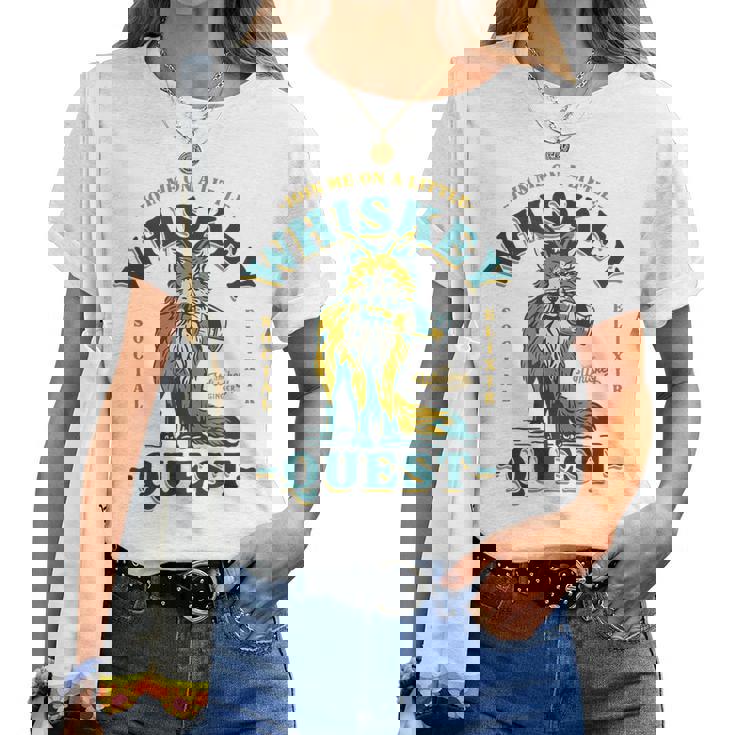 Join Me On A Whiskey Quest Cute Fox メンズ バーボンシャツ ギフト レディースTシャツ