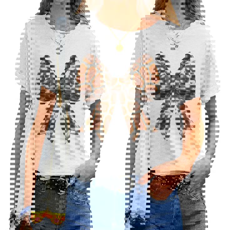 コケット リボン キリン プリント 女の子 ママ 母の日 レディースTシャツ