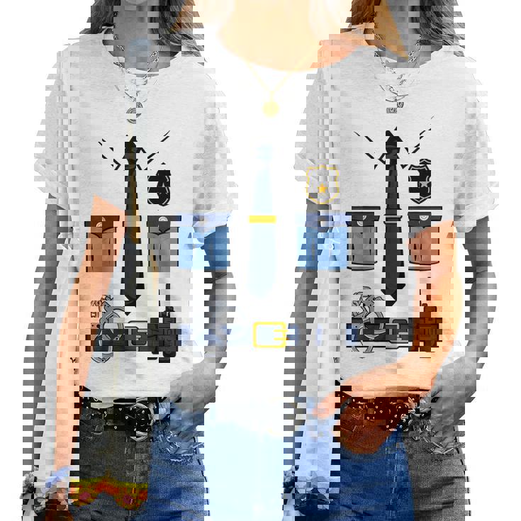 子供の男性の女性の警察官の衣装 レディースTシャツ