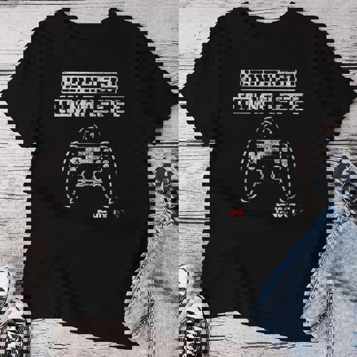 50歳の誕生日プレゼント Level 50 Complete 贈り物 父 母 男性用、女性用 レディースTシャツ 面白い贈り物