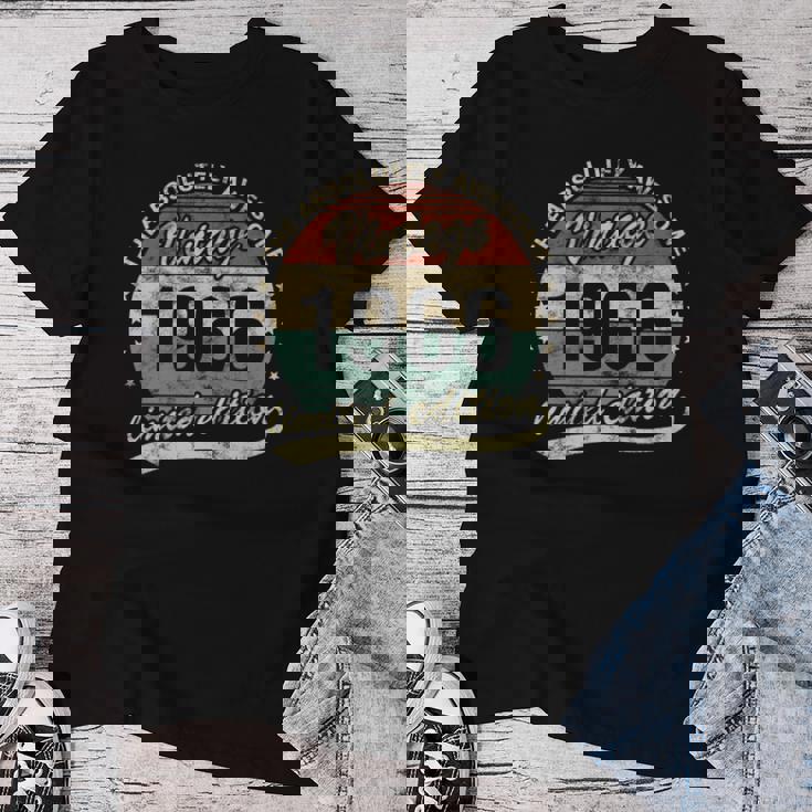 60歳の誕生日 1966年 絶対的に素晴らしいヴィンテージ 男性 女性 長袖tシャツ レディースTシャツ 面白い贈り物