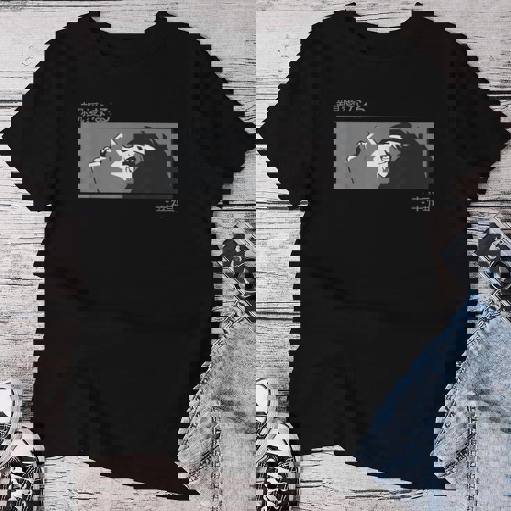 Anime Girl Eyes Japan Culture Japanesead Girl Aesthetic レディースTシャツ 面白い贈り物