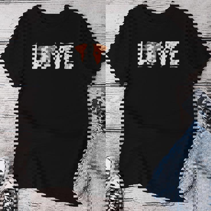 Cane Mamma Cane Cane Papà Proprietario Jack Russel Love-R Re Maglietta da donna Regalos divertidos