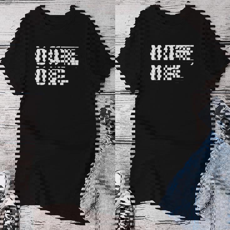 Emergency No Coffee No Life Missing Java 警告サイン レディースTシャツ 面白い贈り物