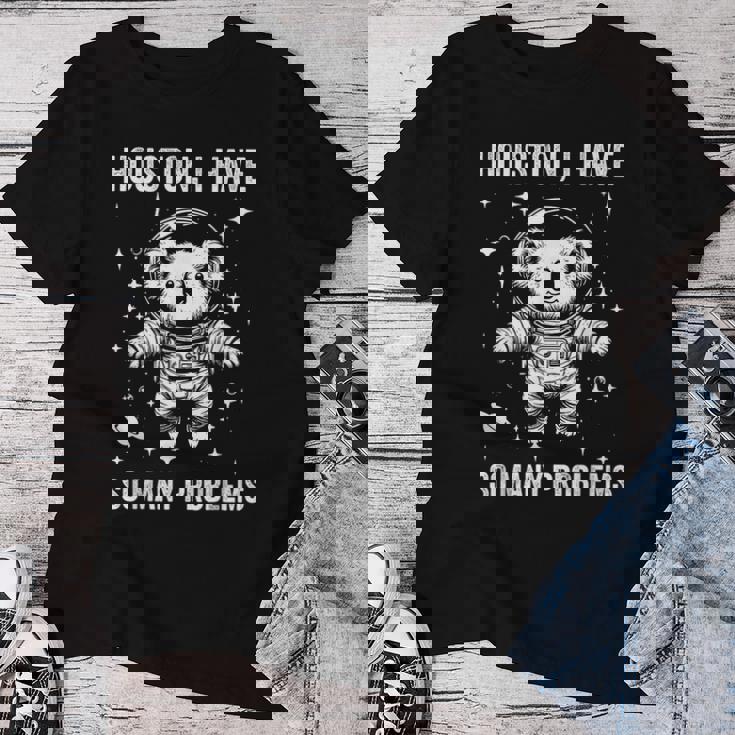 Koala Dad Mompace ヒューストン問題コアラ レディースTシャツ 面白い贈り物