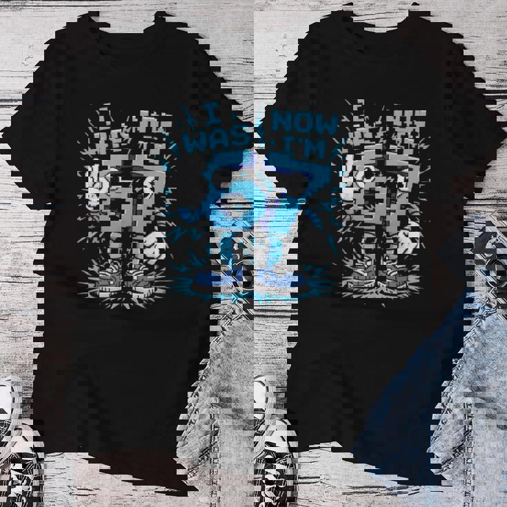 I Was 6 Now I'm 7 67 7歳の誕生日 女の子 男の子 レディースTシャツ 面白い贈り物