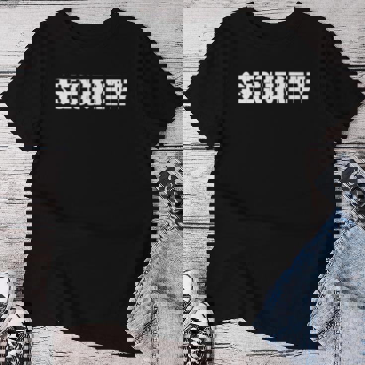 イベントのセキュリティ安全ガードの服装男性女性ecurity 長袖tシャツ レディースTシャツ 面白い贈り物