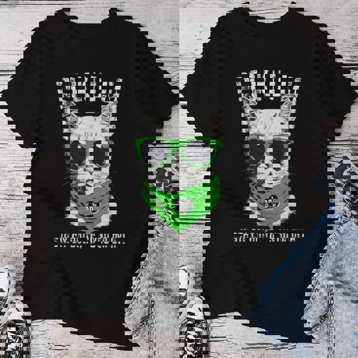 緑寿祝い ねこ サングラス 父 男性 女性 母 猫好き 緑寿 お祝い 66歳 おもしろ おもろい かっこいい レディースTシャツ 面白い贈り物