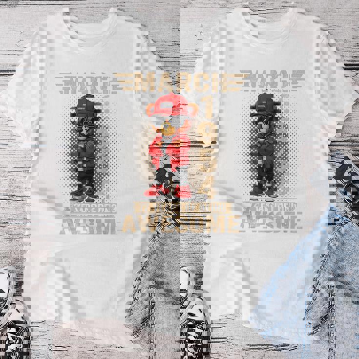 3月 72歳の誕生日 男性 女性 1954年 素晴らしいテディベア レディースTシャツ 面白い贈り物