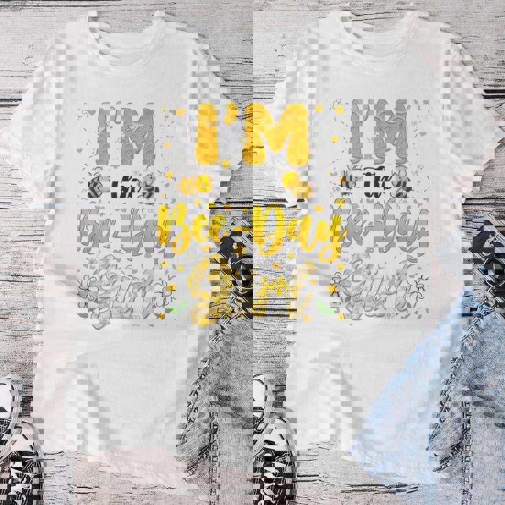 Im The Bee Day Girl Flower Birthday Group Family Matching Women T-shirt Funny Gifts