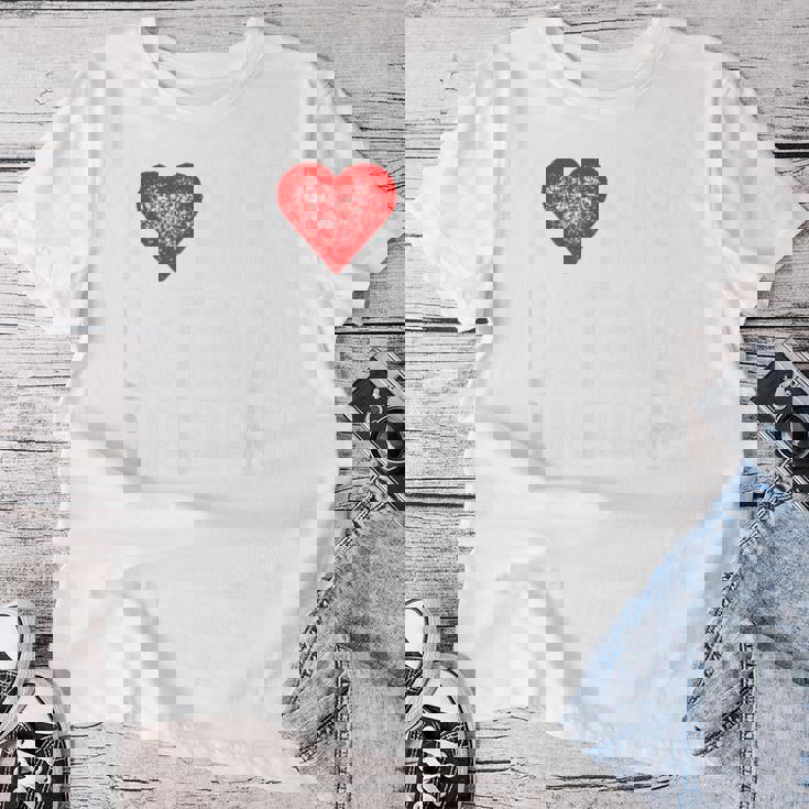 I Love My Latina Girlfriend レディースTシャツ 面白い贈り物