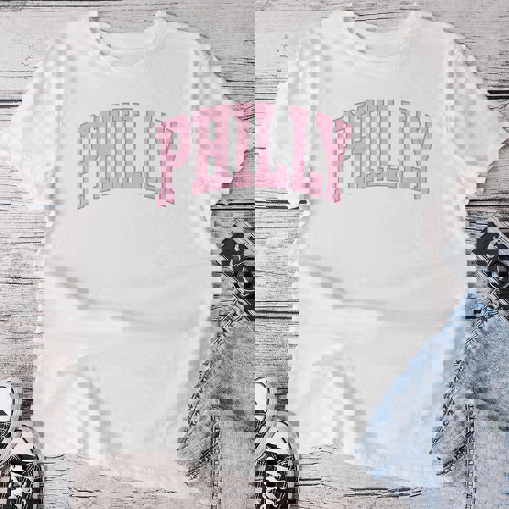 Philly Pink Retro Preppy Throwback Philadelphia Girls Womens Women T-shirt Unique Gifts