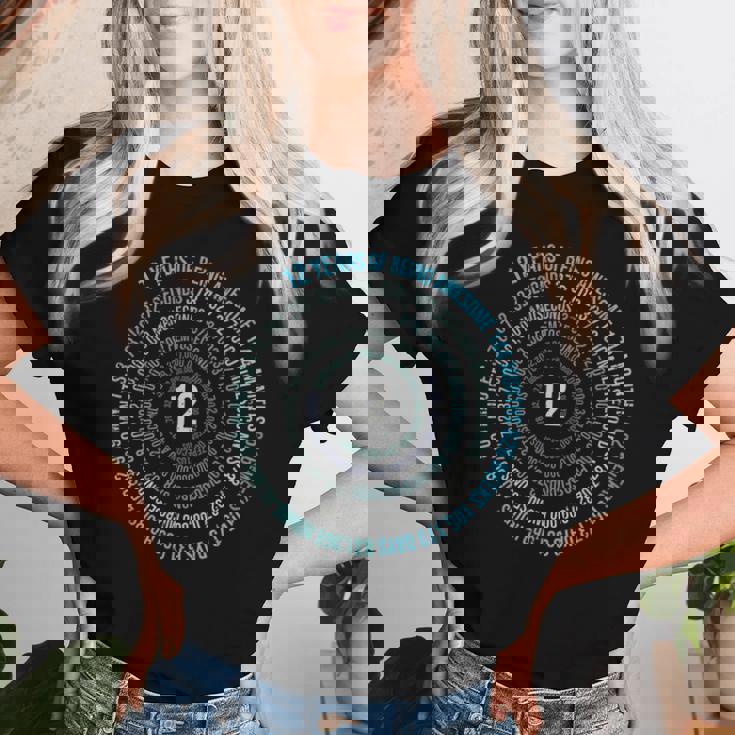 12歳 誕生日 ヘリックス 12歳 男の子 女の子 誕生日 レディースTシャツ 彼女への贈り物