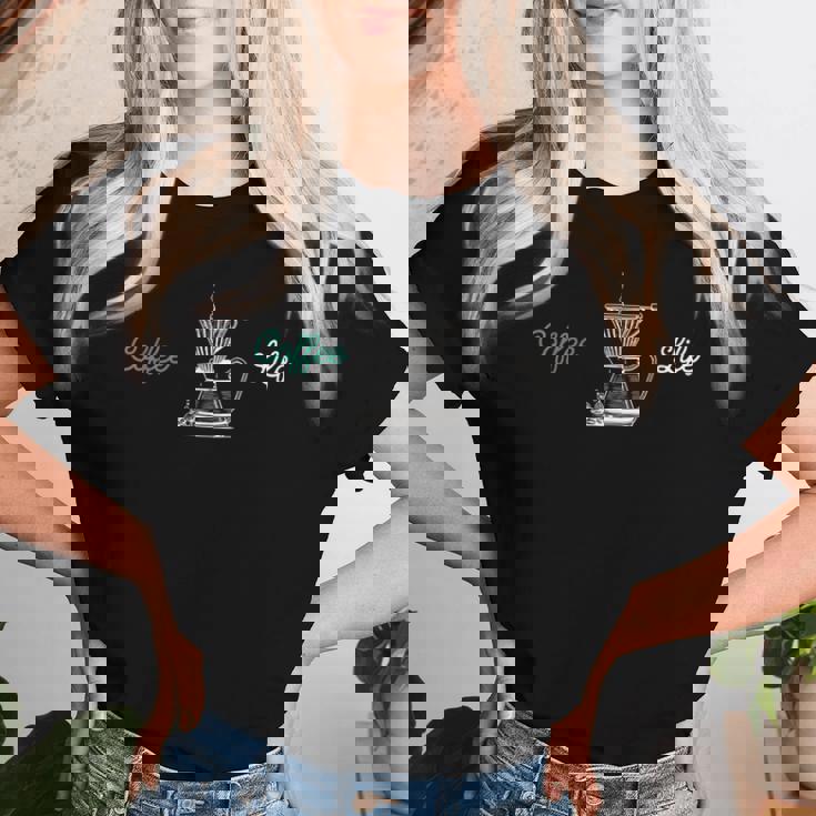 Coffee Life Coffee Lovers レディースTシャツ 彼女への贈り物