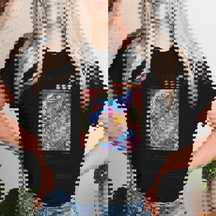 Dark Magician Girl クラシックカードデザイン Papl1447 レディースTシャツ 彼女への贈り物