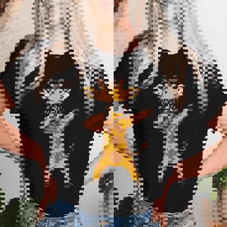 Giraffe Boys Animal Print Giraffe Print レディースTシャツ 彼女への贈り物