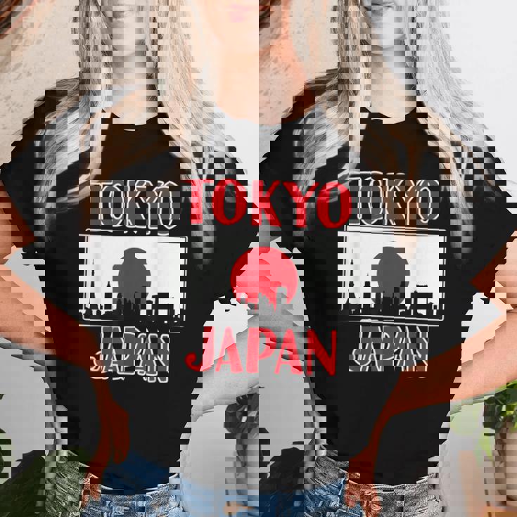 Japan Tokyo For And – Tokyokyline レディースTシャツ 彼女への贈り物