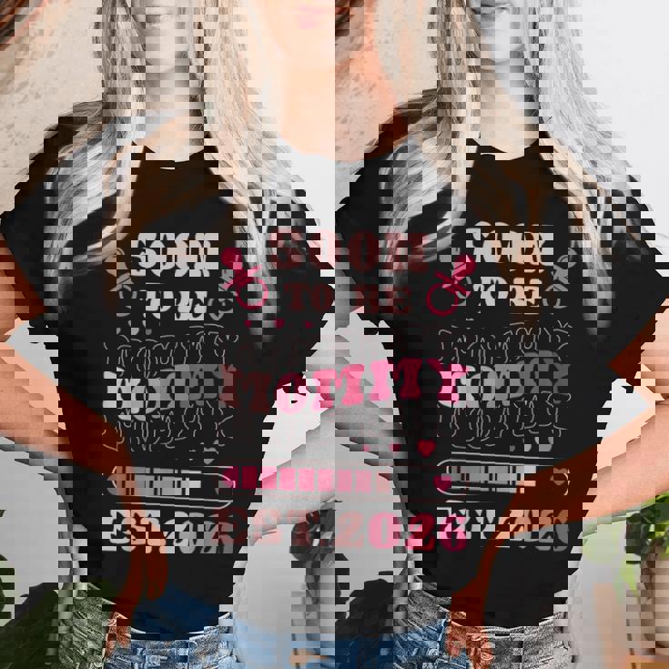 Mamma In Attesa Mamma 2026 Che Carica Annuncio Per Il Bebè Maglietta da donna Regalos para ella