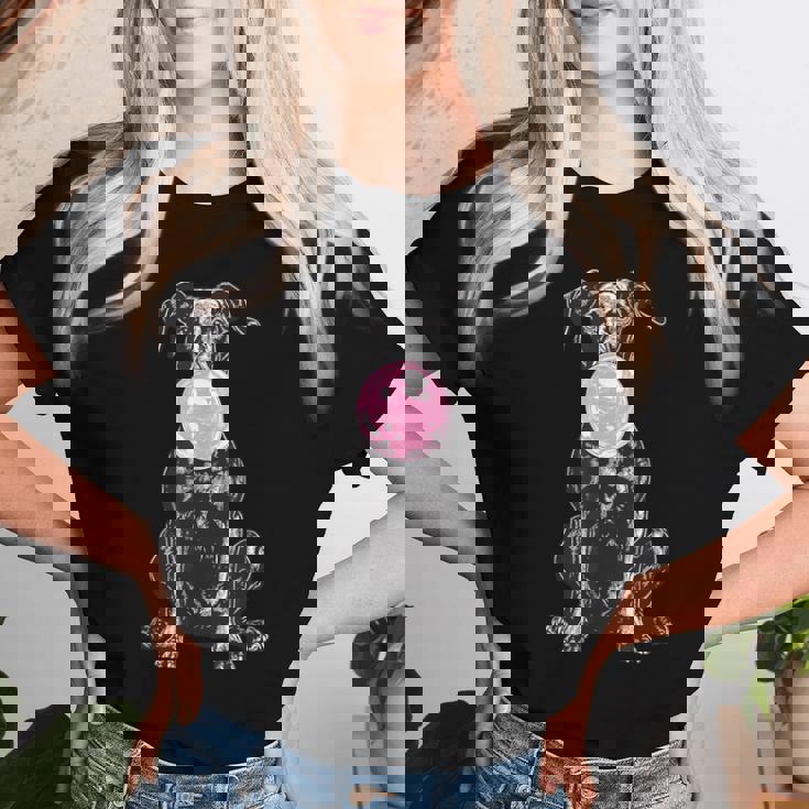 Vintage Dobermann Cheoffia Bolla Cane Papà Mamma Proprietario Maglietta da donna Regalos para ella