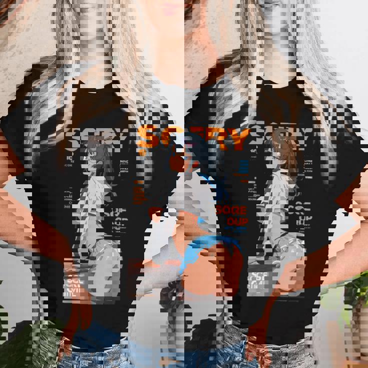 Waifu セクシー アニメ 女の子 モデル 表紙 和風 レディースTシャツ 彼女への贈り物