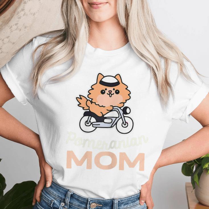Pomerania Mamma Cane Proprietario Retrò Cane Madre Maglietta da donna Regalos para ella