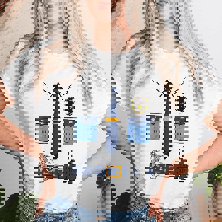 子供の男性の女性の警察官の衣装 レディースTシャツ 彼女への贈り物