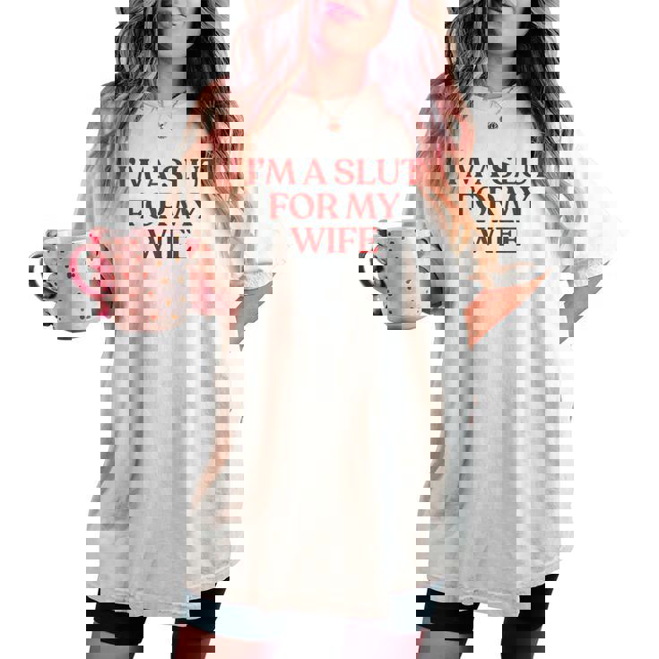 I'm Alut For My Wife Y2k Aesthetic Trendy レディースオーバーサイズコンフォートTシャツ