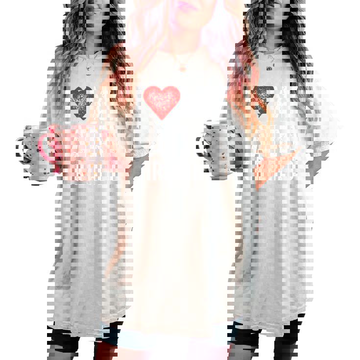 I Love My Latina Girlfriend レディースオーバーサイズコンフォートTシャツ